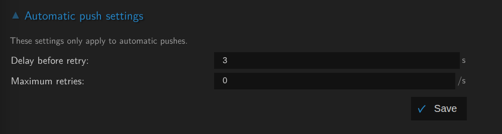 picture of the automatic push restart rules