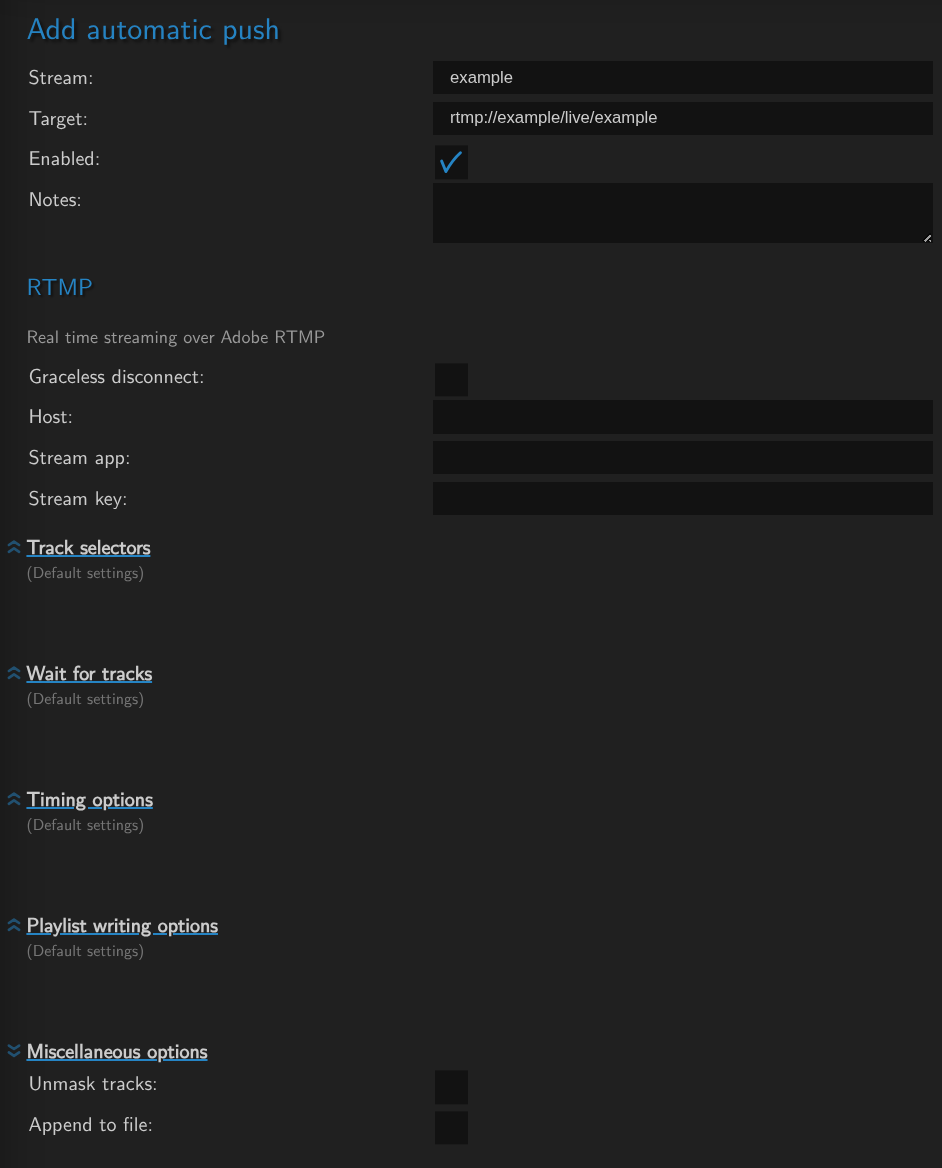picture of a push setup
