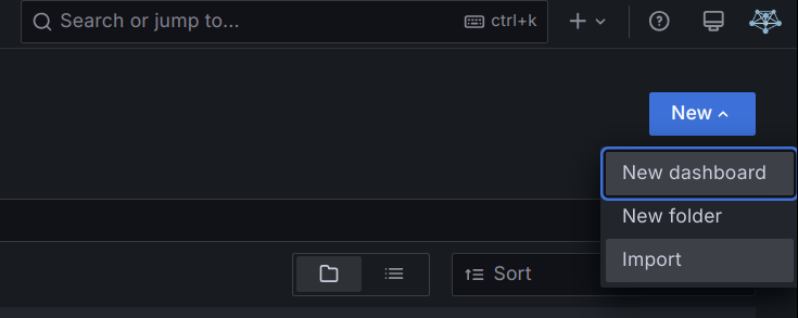 Image of the import button
