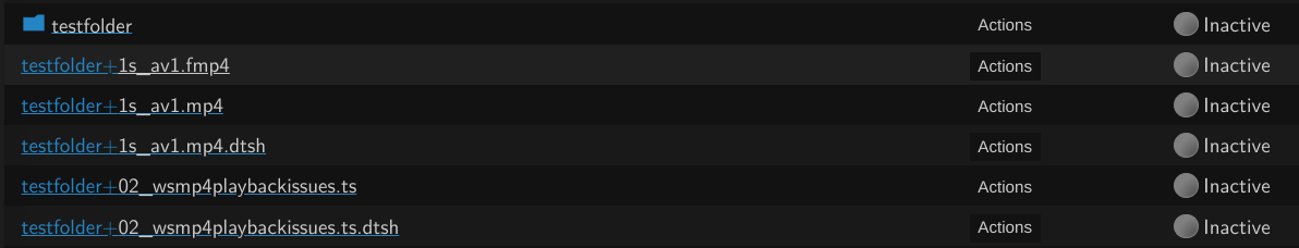 example of folder support
