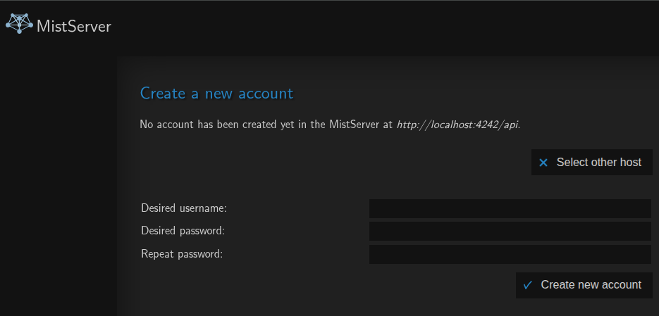 creating an account