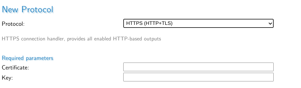 Image of setting up HTTPS within MistServer