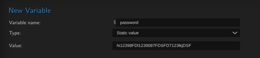 password example