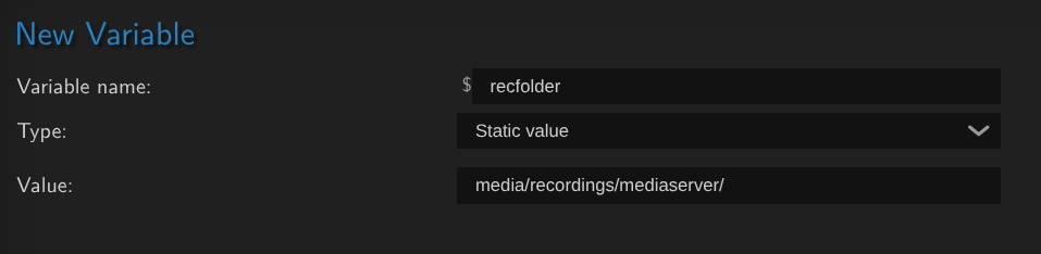 recfolder example