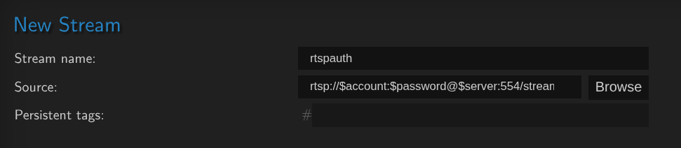 picture of rtsp authentication using variables