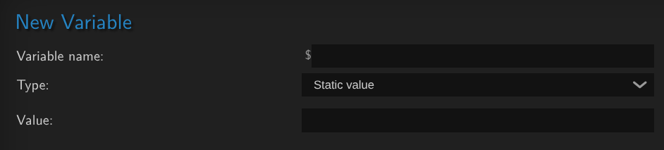 creating a static variable